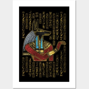 Egyptian Anubis Ornament Posters and Art